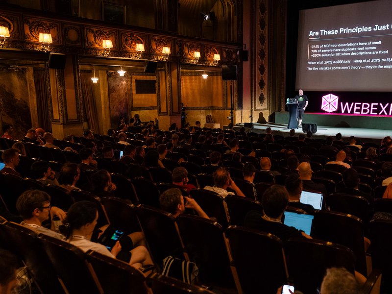Photo from the talk — audience and venue